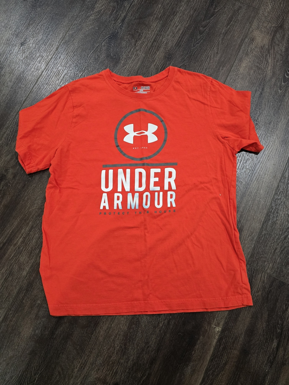 Under Armour Red Short Sleeve Logo Tee